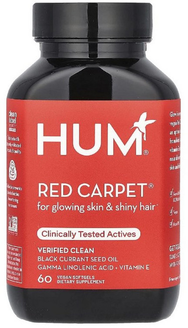 HUM Nutrition 레드 카페트 베지 소프트젤 60정 Nutrition (험 뉴트리션), HUM Nutrition, 레드 카페트, 베지 60정, 1개