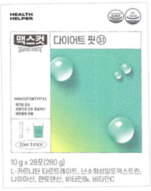 헬스헬퍼 맥스컷 다이어트 핏 3.1 28p, 280g, 1개 - 쿠팡
