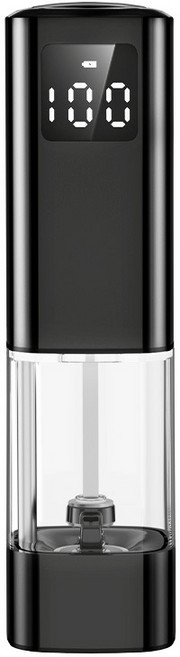 BLACK K7전동충전식 후추전동그라인더스테인리 통후추소금그라인더양념통소금통, 1개, 100ml