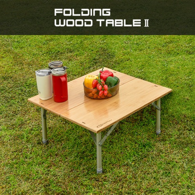 제드 폴딩테이블2 미니 캠핑 감성 파이어핏 확장 우드