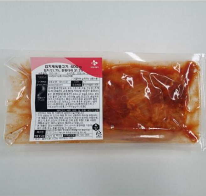 CJ프레시웨이 김치 제육볶음/불고기, 6개, 600g