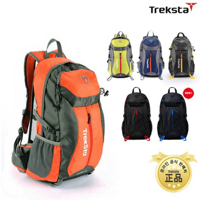 트렉스타 하딩 30 등산배낭 HARDING 30 에어메쉬백 레인커버 스틱걸이, 블랙레드