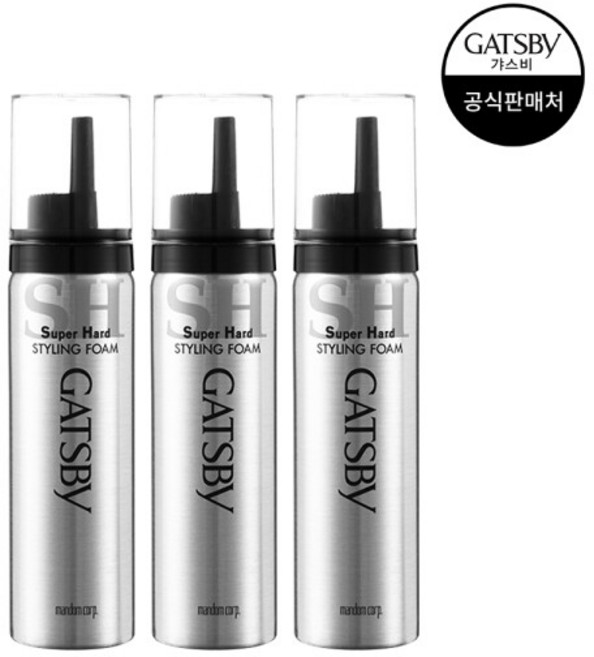 갸스비 스타일링 폼 슈퍼하드 핸디, 65g, 3개
