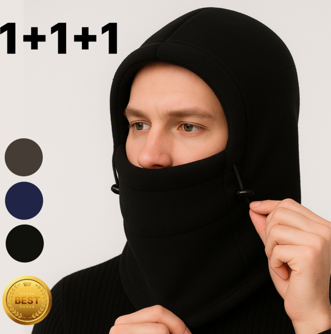 홈닉스 kc인증 방한 후리스 런닝 등산 바라클라바 후드넥워머 3개 세트, 3개세트