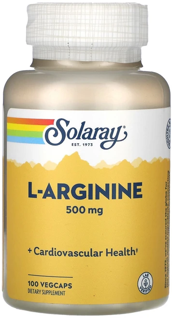 Solaray l-알지닌 500mg 베지 캡슐 100정, Solaray l알지닌 500mg 베지 캡슐 100정, 1개 - 쿠팡