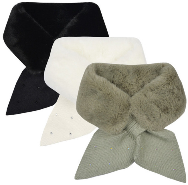 선덜랜드 여성 트윙클 쁘디 골프머플러 - SLL2WGE192, 아이보리, 1개