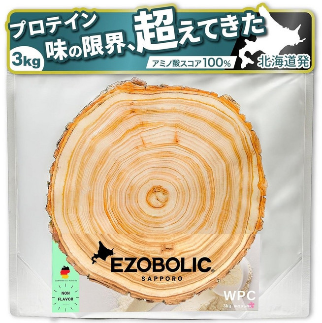 일본 홋카이도 에조볼릭 웨이프로틴 1kg, 플레인, 1개