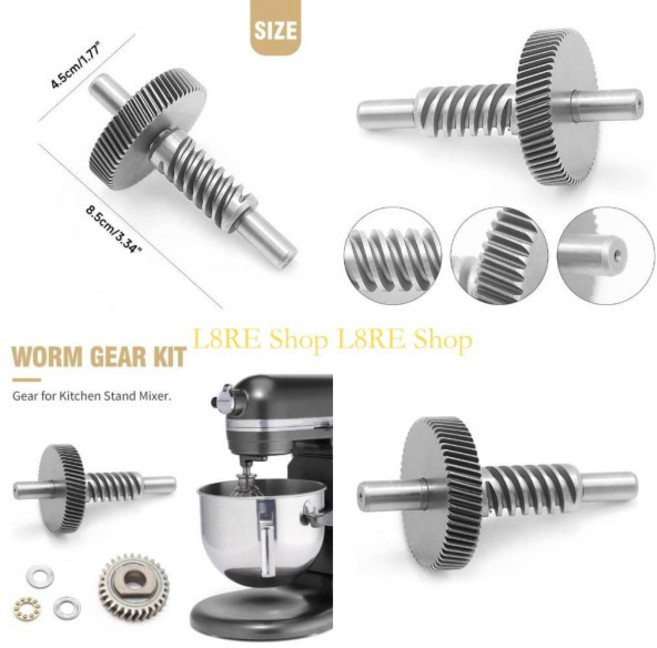 L8RE 웜 기어 베어링 키트 5QT/6QT 스탠드 믹서 W11086780 WP9709231에 적합합니다., 01