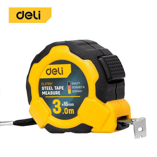 델리툴즈 러기드 줄자 오토락 3m 5m 7.5m 10m, 01. 러기드줄자_3m (EDL3795Y), 1개