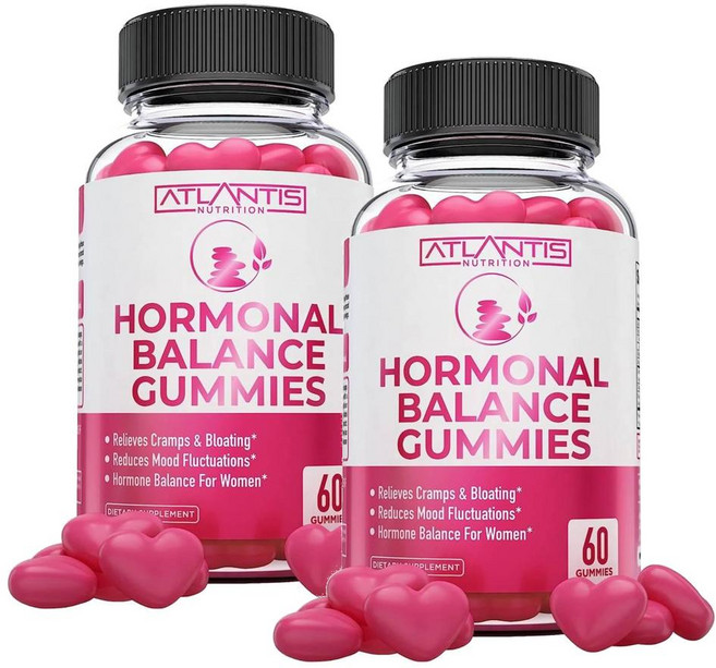 아틀란티스 뉴트리션 여성용 호르몬 밸런스 구미 Atlantis Nutrition Hormonal Balance Gummies, 2개