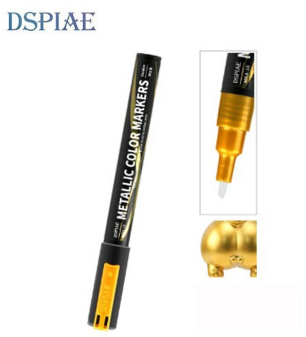DSPIAE 슈퍼 메탈릭 마커펜 골드 MKA-10, MKA-10 슈퍼메탈릭 골드, 1개