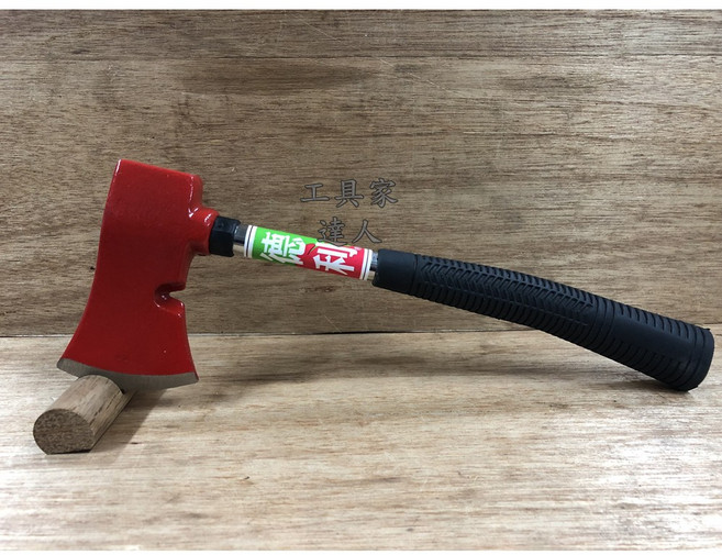 工具家達人 台灣製 野營斧 登山斧 露營斧 手斧 單手斧 能拔釘子 戰鬥斧 萬用斧 鐵柄小斧頭, 1個, 鐵柄小斧頭(磨利)