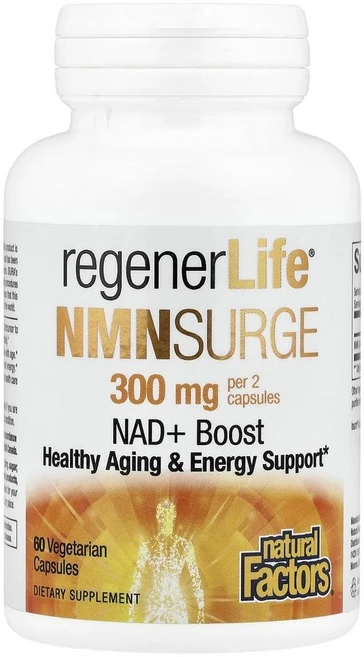 내추럴 팩터스 리제너라이프 NMN 서지 150 mg Natural Factors RegenerLife® NMN Surge 60정, 1개 - 쿠팡