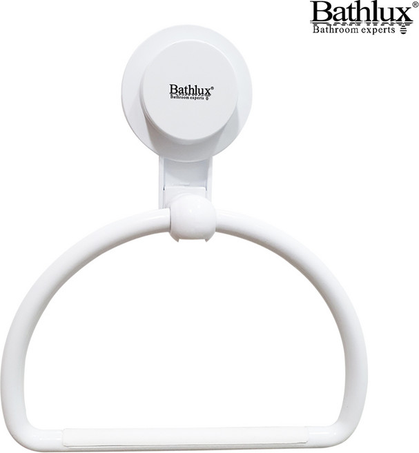 베스럭스 흡착식 반달형 수건걸이 홀더 타월 거치 REF-30145, 화이트, 1개