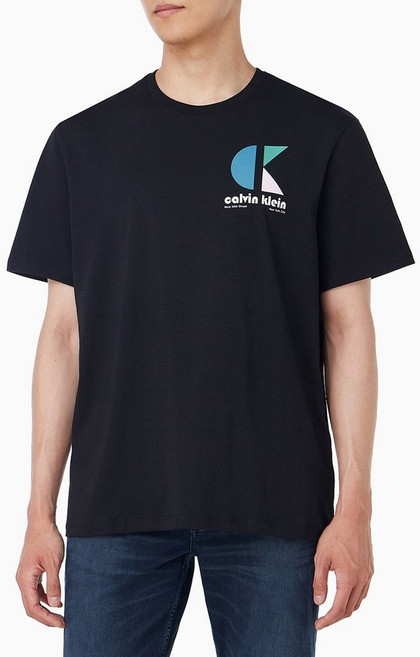 캘빈클라인 진 4RC827G 남성 바우하우스 로고 그래픽 반팔 티셔츠