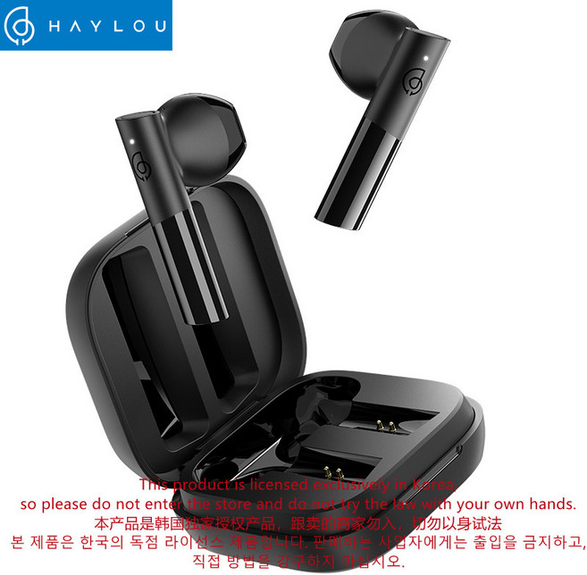 Haylou GT6 TWS 블루투스 V5.2 이어폰 AAC HiFi 스테레오 저음 대기 시간 무선 이어 버드 12mm 스피커 헤드셋 듀얼 마이크 이어폰, 화이트