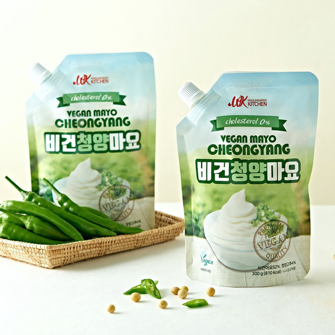 비건청양마요 비건마요 300g, 2개