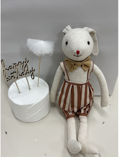 생일인형 빈티지 애니멀 인형 5type 파티인형 생일촬영 돌상소품 테이블데코 인테리어소품 생일선물인형 백일상소품 동물인형선물, 1개, A타입