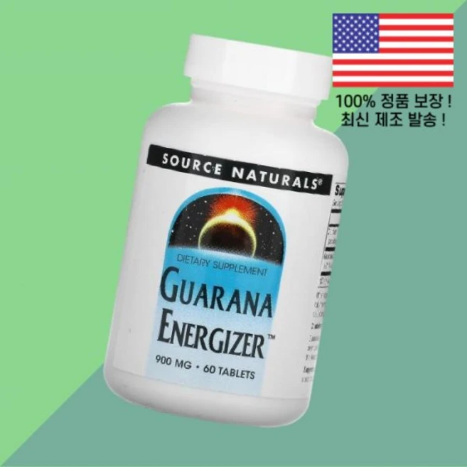 소스 내추럴스 과라나 에너자이저 60정 Source Naturals Guarana Energizer 60 Tablets, 1 - 쿠팡