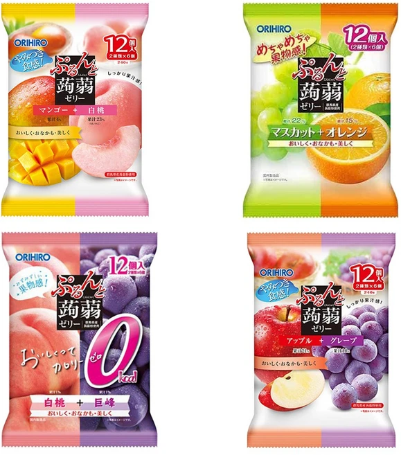 일본 오리히로 곤약젤리, 4개, 240g - 쿠팡