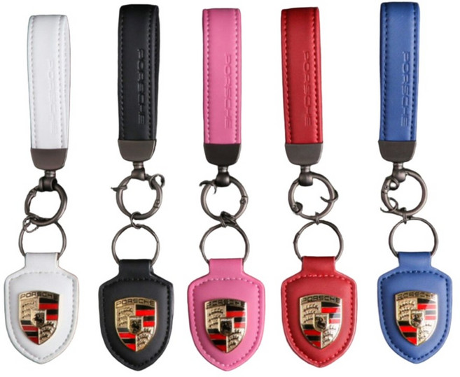 빈티크 포르쉐 키링 자동차 스마트키 키홀더, 블랙
