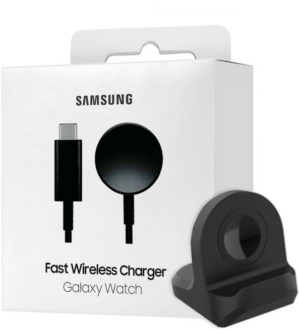 삼성정품 갤럭시 워치8 울트라 워치7 클래식 워치 6 5 4 3 C타입 무선 충전기 충전독 + 스토리링크 거치대, 1개