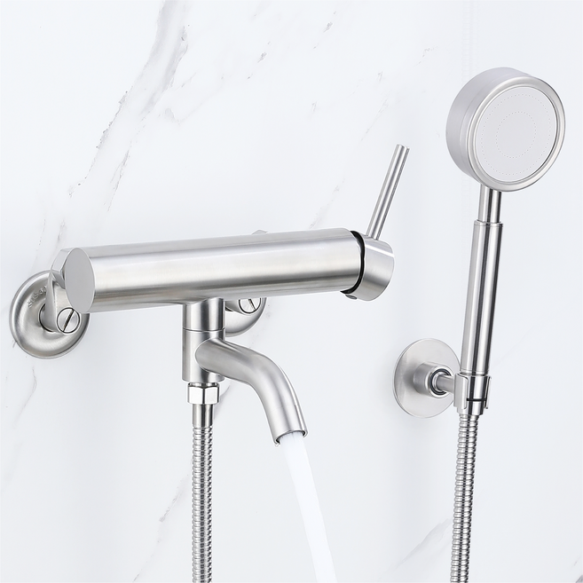 스테인리스 무광 샤워수전 샤워기 세트 교체 SQS03se, 1세트