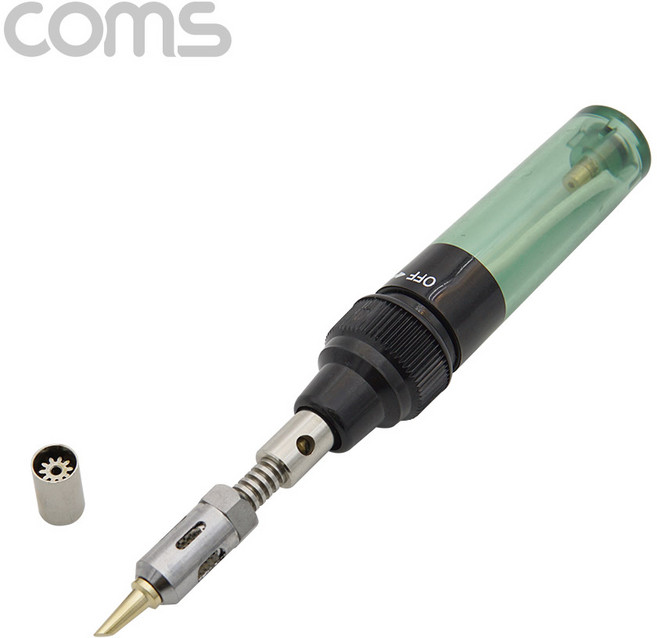 COMS 휴대용 가스 충전식 인두기/가스토치/ID755/납땜 ID755, 1개, 상세내용표시