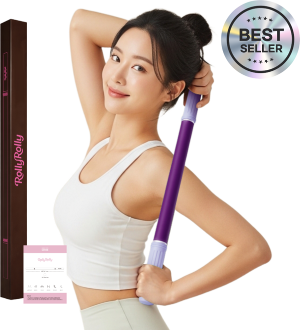 롤리롤리 밸런스 마사지 스틱, 라벤더퍼플, 1개