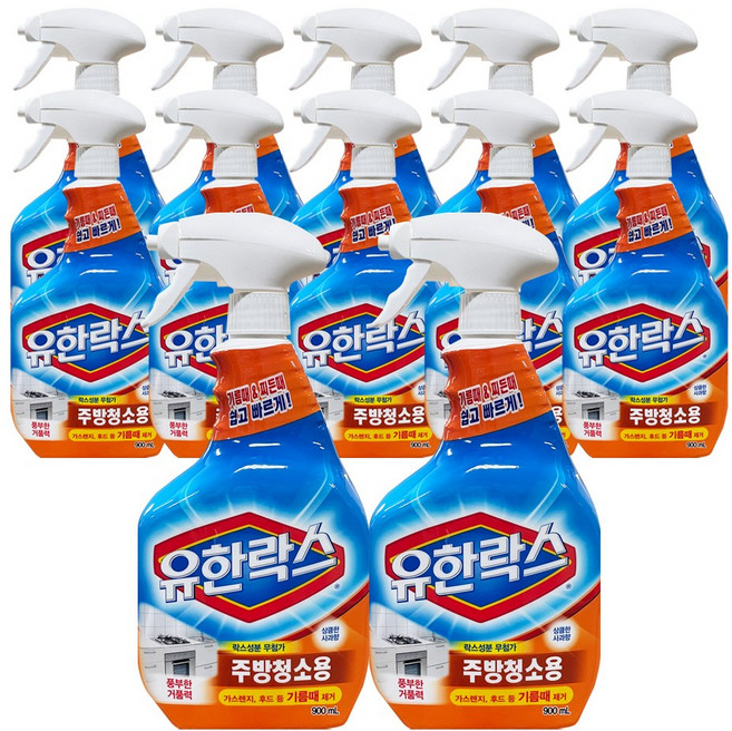 유한락스 주방청소용, 900ml, 12개
