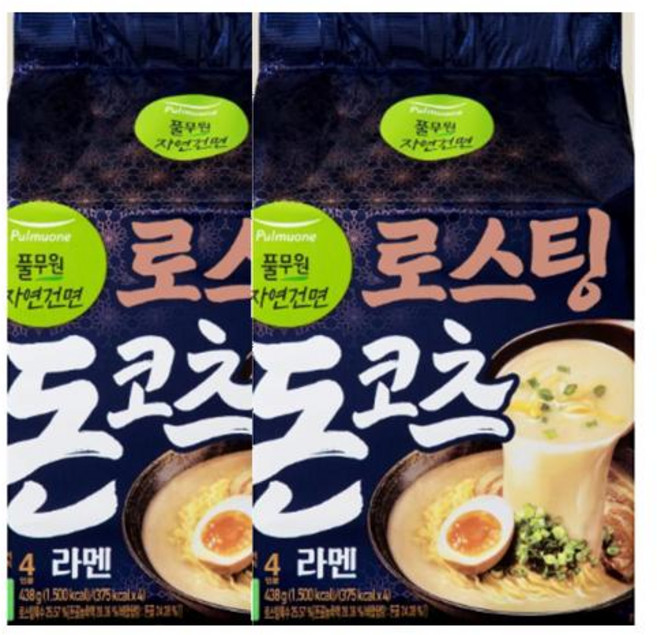 풀무원 로스팅 돈코츠 라멘 438g 2개