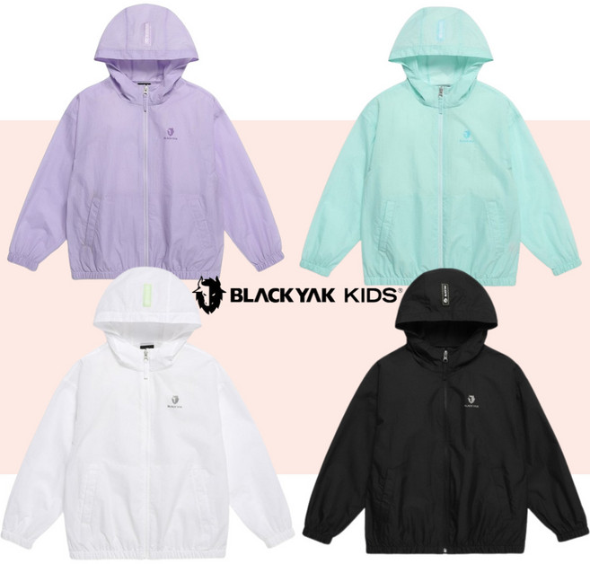 (매장정품) 블랙야크키즈 아동 주니어 학생 초경량 바람막이 자켓 아동공용 120-175