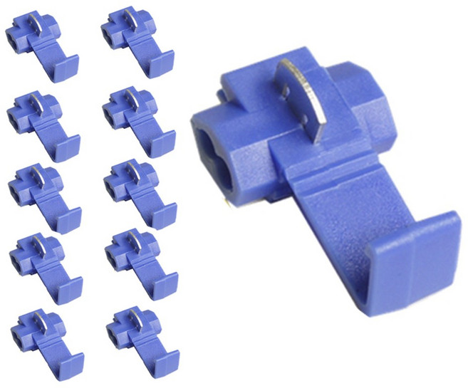 디매직 일자형 스카치락 무탈피 커넥터, 청색0.75-2.5SQ, 10개