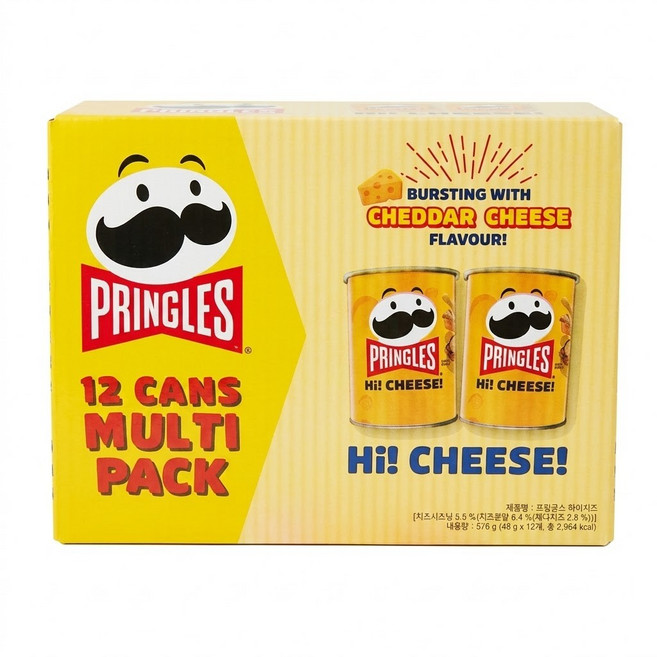 코스트코 프링글스 하이치즈 체다치즈, 48g