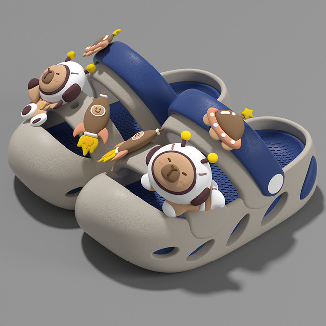 달콩슈 아동용 EVA 우주인 곰 남아 여아 샌들 슬리퍼 DKE130