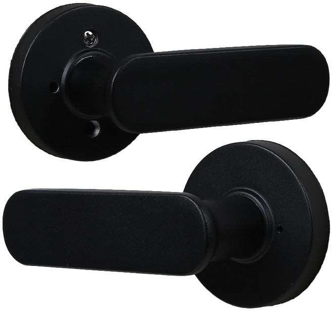 엔젤금속 방문손잡이 블랙 stl-811D, 1개