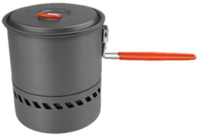 캠핑용 열교환기 냄비 캠핑 아웃도어 피크닉 요리 조리기구 1.5L, 한개옵션0, 1개
