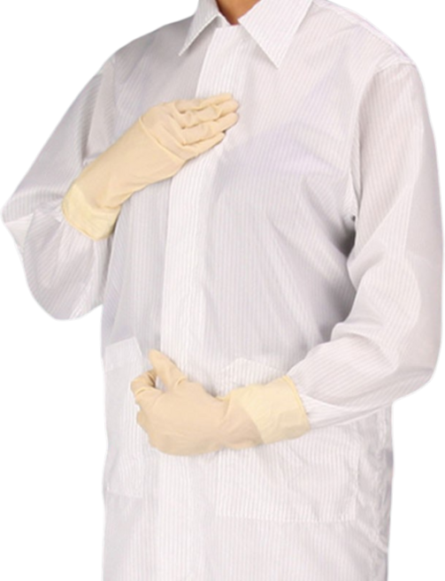 대호통상 방진복/제전복/무진복 방진가운 기본형 Y카라형 / 반도체 식품 바이오 청정 관리 구역, 1개, Sblue