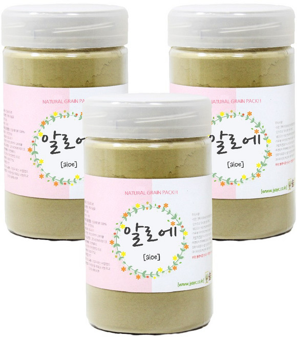 천연팩 알로에가루 120g 통포장 숲으로허브 곡물팩 알로에팩, 1개입, 3개