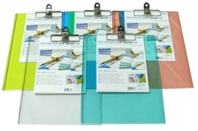 펜홀더 클립보드 A4