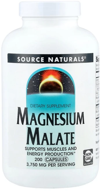 소스 네츄럴 마그네슘 말레이트 3 750 mg 200정, 1개 - 쿠팡