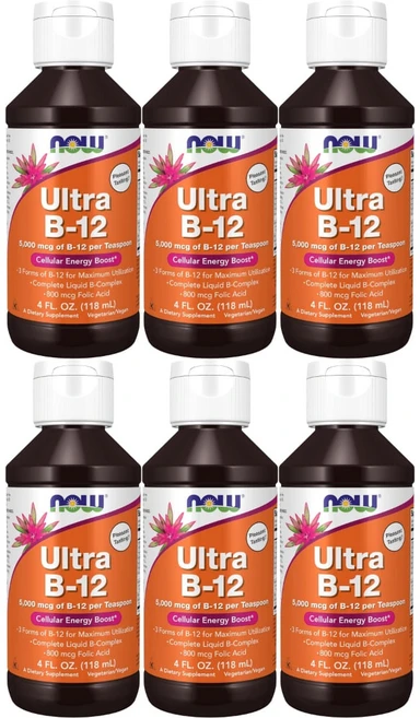 나우푸드 고흡수 울트라 B12 5000mcg 액상 액체, 6개, 118ml - 쿠팡