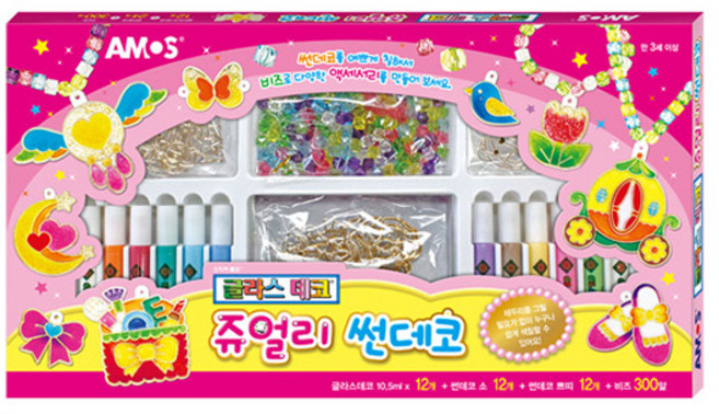 아모스 글라스데코 쥬얼리 썬데코 12색, 단품, 1개