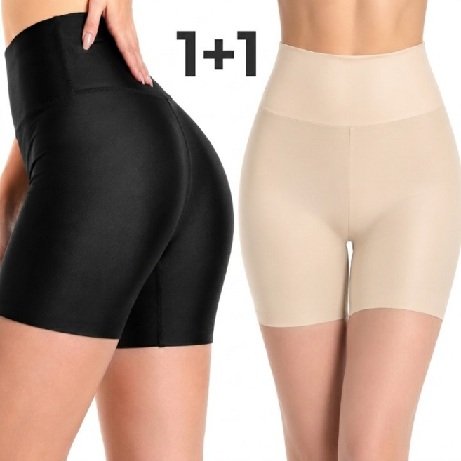 루미에르 뱃살커버 복대속옷 1+1 여성 말림없는 보정속바지 여름 냉감 3부 똥배거들