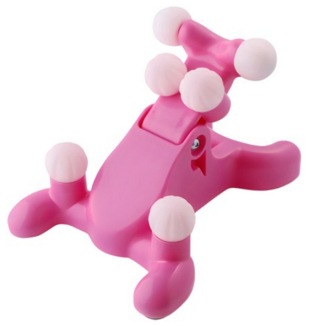 경추 안마기 목 마사지기, 핑크, 1개