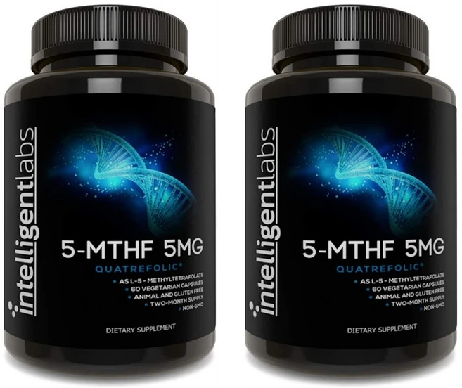 Intelligent Labs 인텔리전트랩스 4세대 활성형엽산 5MTHF 5mg 60정 2개, 60개 - 쿠팡
