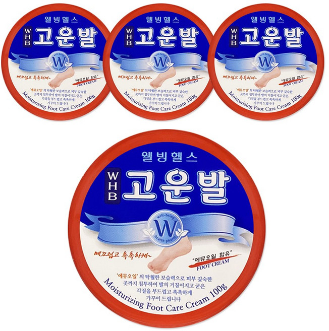 웰빙헬스팜 고운발 크림, 1개입, 4개, 100g