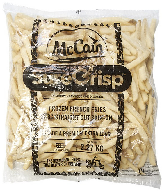 맥케인 레귤러컷 스킨온 스트레이트 냉동감자 2.27kg, 4개