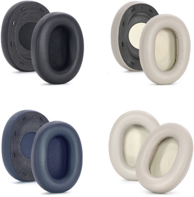 와이케이몰 JBL TOUR ONE M3 호환용 가죽 패드 1쌍 고급 가죽 헤드폰 헤드셋 교체 이어 쿠션, 아이 보리 패드
