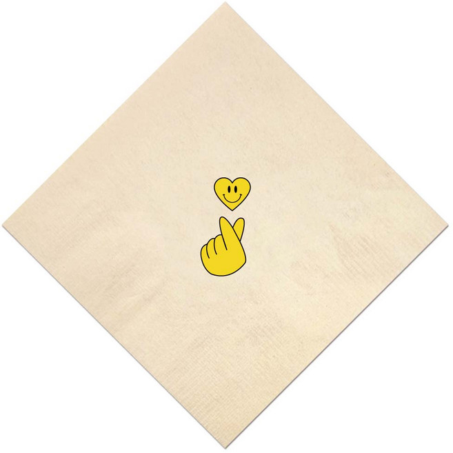 대나무 냅킨 손하트 3천매 _ 친환경 항균 칵테일냅킨, 3000개입, 1개, 대나무 천연 원색